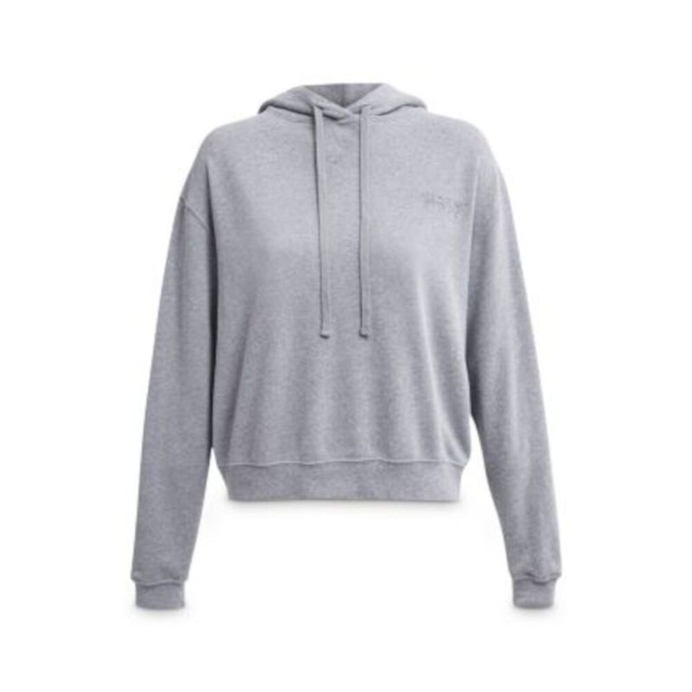 NWT WSLY Womens Gray Tie Heather Long Sleeve Hoodie Top XS
